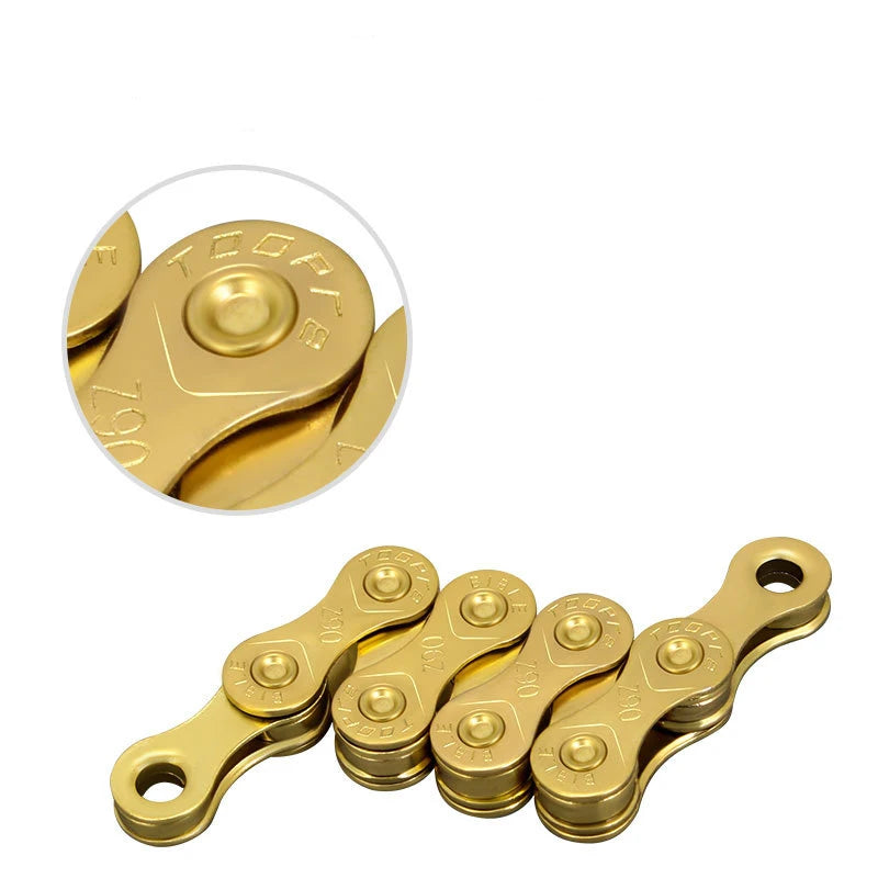 TOOPRE Bicycle Chains Gold 6 7 8 9 10 11 Speed MTB Road Bike Chain 116 Links anti-rust Chain Bikes Part