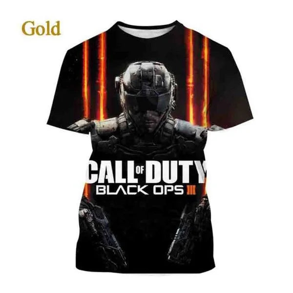 Call of Duty Warzone 3D Printed T-shirt Casual Summer Fashion Oversized Shooting Game Men and Women T-shirt Short Sleeve Top