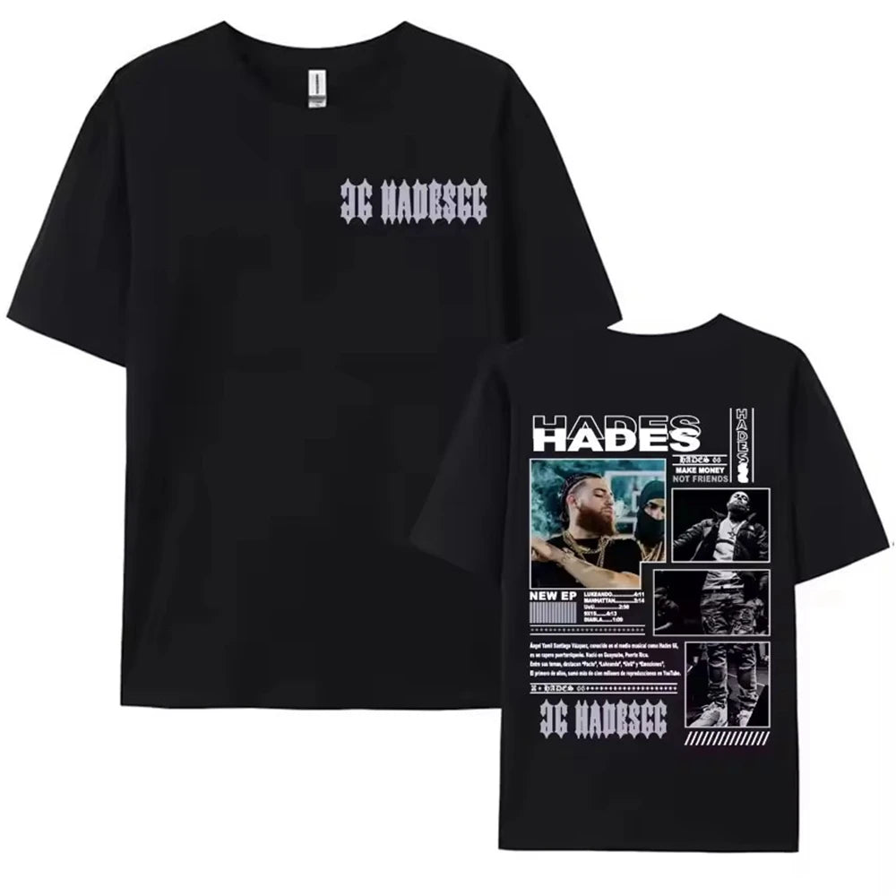 Ropa Hombre short sleeve Men Clothing Homme Mens New in Top & Tees Tee Shirt Rapper Myke Towers Graphic Printed T-shirts