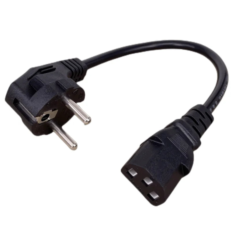 CEE7/7 to IEC C13 Power Cords, 10A, 250V, H05VV-F 0.75mm Cable ,Short to C13 Power cord,30cm/50CM
