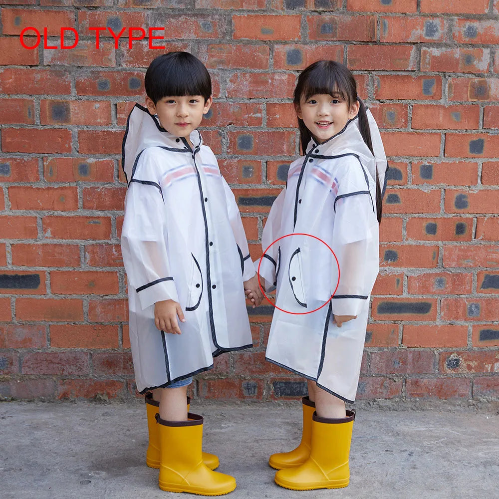 Cute Kids Children Raincoat Outdoor Waterproof Rain Poncho Children Impermeable Rain Coat Boy Girl Student Rainsuit Gift