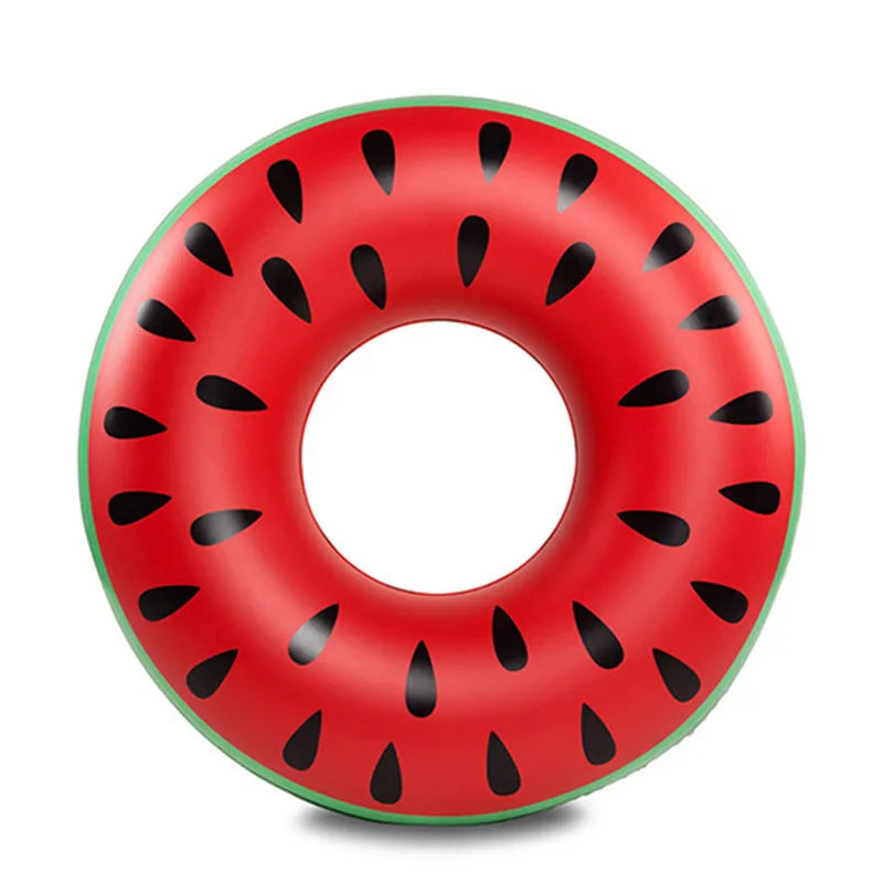 Rooxin Watermelon Pool Floats for Adult Kids Inflatable Circle Swimming Ring Floating Seat Summer Beach Party Pool Toys