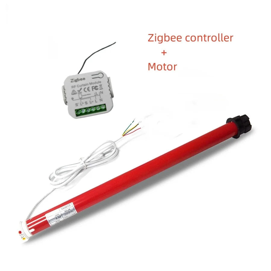 Automatic Electric Roller Curtain Motor for 38mm Tube Blinds Shutter Control by Switch Suit for 100V to 240V