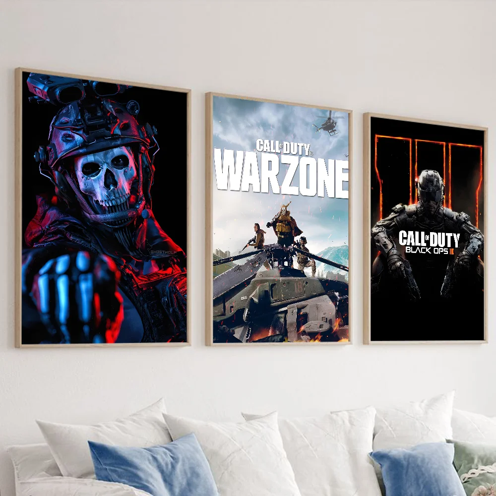 Modern Warfare Call Of Duty Poster HD art sticky wall waterproof home living room bedroom bar aesthetic decoration