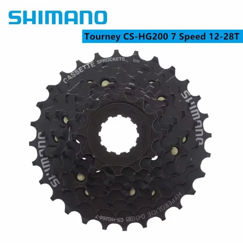 Shimano Tourney HG200 7s 12-28T/12-32T 8s 12-32T Cassette CS-HG200-7 / CS-HG200-8 For MTB Mountain Bike Bicycle Original Shimano