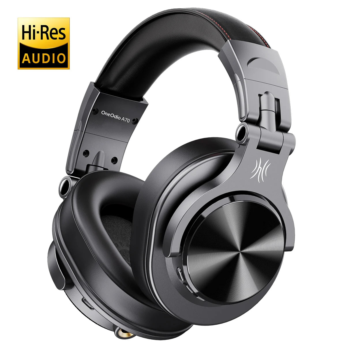 Oneodio A70 Wireless Bluetooth 5.2 Headphones 72Hrs Over Ear Hi-Res Audio 3.5mm/6.35mm Wired Studio DJ Headset With Microphone
