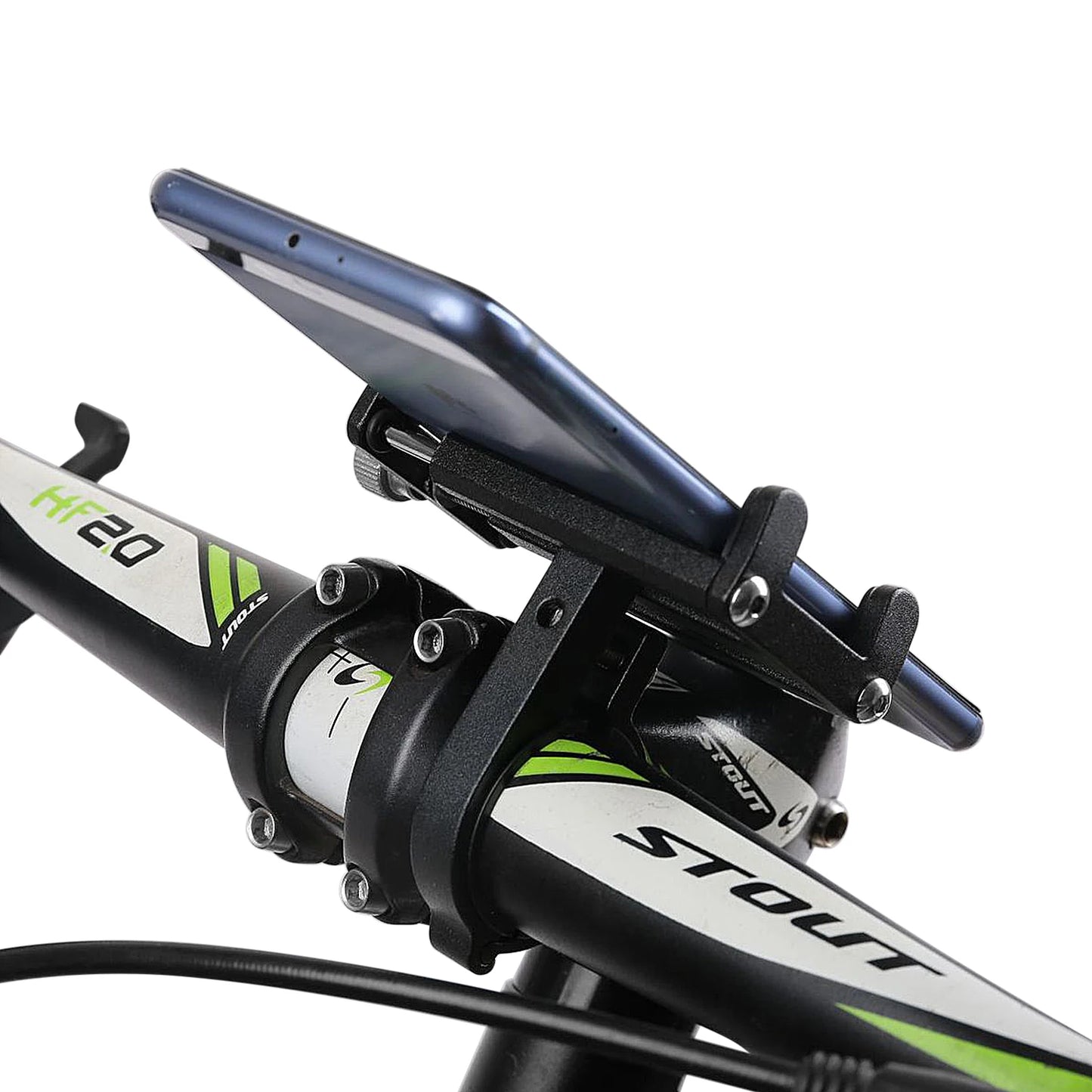 Universal Aluminum Alloy Mobile Phone Holder Adjustable Cell Phone Holder Aluminum Phone Clip Bike Bicycle Scooter Accessories