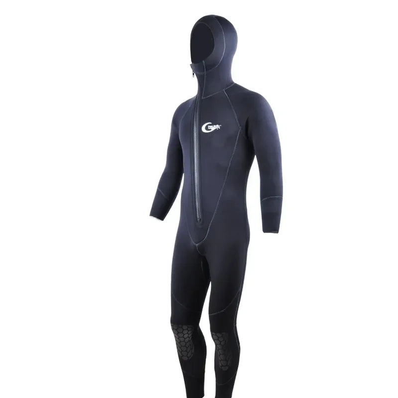 YONSUB Scuba Front Zipper 5MM Long or Short Sleeves Neoprene Men Diving Snorkeling Wetsuit Underwater Hunting Surfing Swimsuit