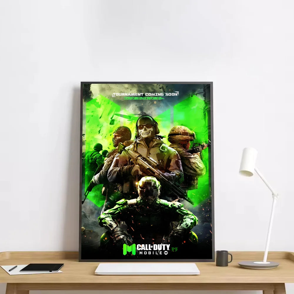 Modern Warfare Call Of Duty Poster HD art sticky wall waterproof home living room bedroom bar aesthetic decoration