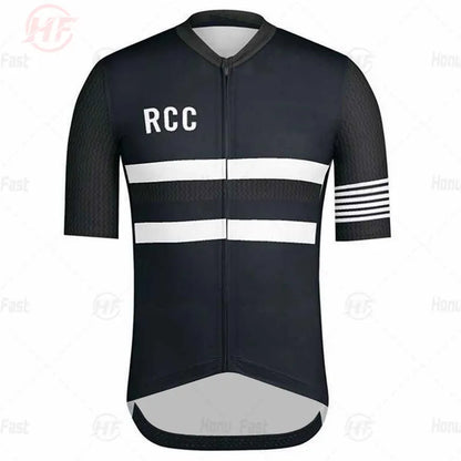 Breathable Cycling Clothing for Men, Short Sleeve, Rcc Jersey Set, Custom Road Bike Training Wear, Maillot Ropa Ciclismo Hombre