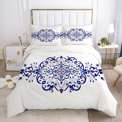 Bedding Set Duvet Cover Pillowcases Comforter/Quilt/Blanket Cover Luxury 3D HD Quality Printed Reactive Queen Single purple