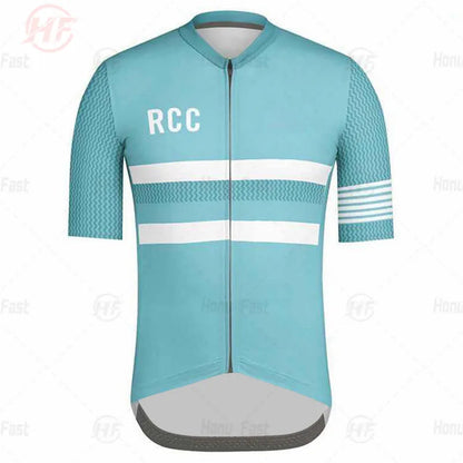 Breathable Cycling Clothing for Men, Short Sleeve, Rcc Jersey Set, Custom Road Bike Training Wear, Maillot Ropa Ciclismo Hombre