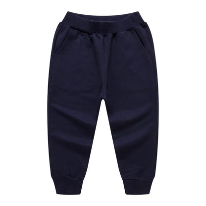 Retail Child Pants For Boys Girls Casual Trousers 2-12Y Spring Teenage Elastic Waist Soft Clothes Unisex Kids Fashion Sweatpants