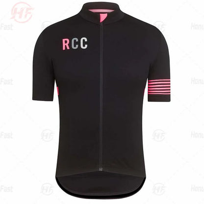 Breathable Cycling Clothing for Men, Short Sleeve, Rcc Jersey Set, Custom Road Bike Training Wear, Maillot Ropa Ciclismo Hombre