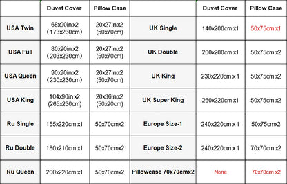 Bedding Set Duvet Cover Pillowcases Comforter/Quilt/Blanket Cover Luxury 3D HD Quality Printed Reactive Queen Single purple