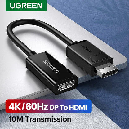4K Displayport DP to HDMI Adapter 1080P Display Port Cable Converter For PC Laptop Projector Displayport to HDMI Adapter