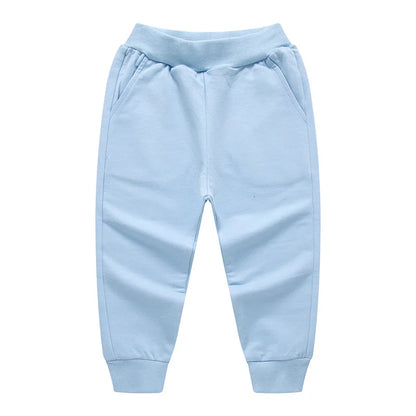 Retail Child Pants For Boys Girls Casual Trousers 2-12Y Spring Teenage Elastic Waist Soft Clothes Unisex Kids Fashion Sweatpants