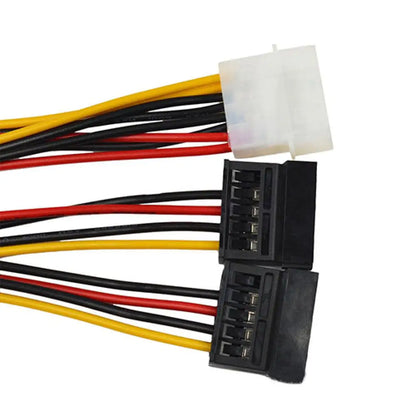 4 Pin IDE Molex to 15 Pin 2 Serial SATA Hard Drive Power Adapter Cables 3.5 inch SATA hard disk Computer 4pin to 15pin IDE Cable