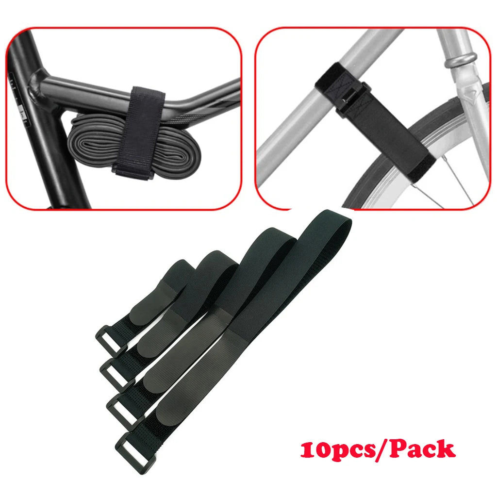 10 Pieces Adjustable Bike Rack Strap Bicycle Wheel Stabilizer Straps  Cable Cord Tie Downs Yoga Mat Bundle Straps