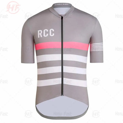 Breathable Cycling Clothing for Men, Short Sleeve, Rcc Jersey Set, Custom Road Bike Training Wear, Maillot Ropa Ciclismo Hombre