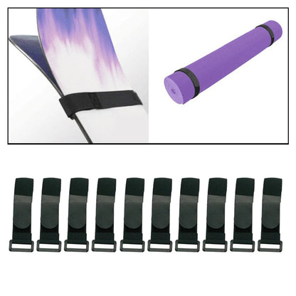 10 Pieces Adjustable Bike Rack Strap Bicycle Wheel Stabilizer Straps  Cable Cord Tie Downs Yoga Mat Bundle Straps