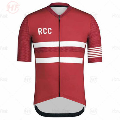 Breathable Cycling Clothing for Men, Short Sleeve, Rcc Jersey Set, Custom Road Bike Training Wear, Maillot Ropa Ciclismo Hombre