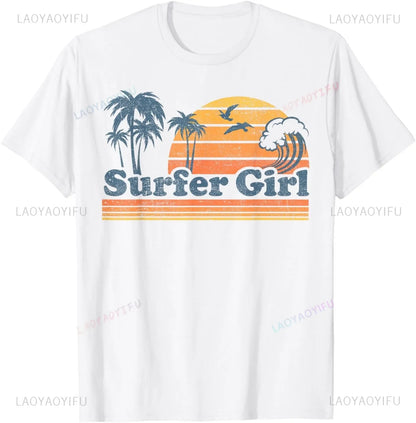 Surfing Apparel - Surfer Surf T-Shirt  Men Clothing Tops Streetwear  Graphic T Shirts  Camisetas  Vintage T Shirt  Ropa Hombre