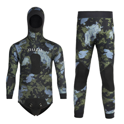 5mm Neoprene Wetsuits Suits Split Camo Spearfishing Diving Suit Fishing Surfing Snorkeling Kayaking Adult Full Body Thermal
