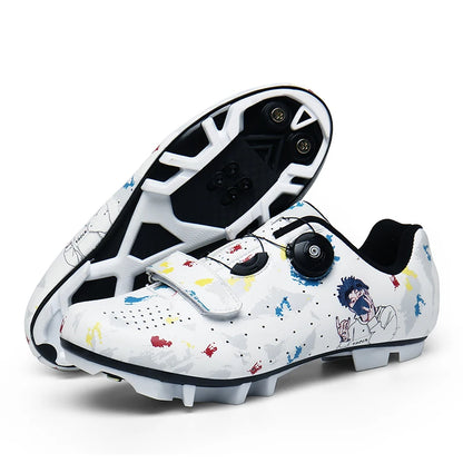 New Men's and Women's Bicycle Shoes,Outdoor Cycling Shoes,Three Functional Soles,Professional Training Shoes