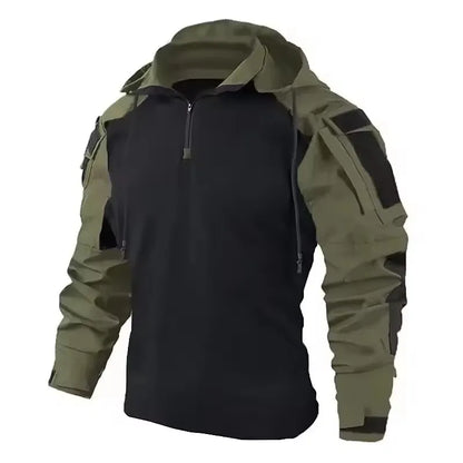 Outdoor Uniform Tactical Suits Wear Resistant T-Shirt Hooded Pants Men Clothes Combat Shirts Airsoft Paintball Hunting Clothing