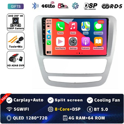 Android 14 GPS Navigation For JAC T6 T8 2015 2016 2018 2022 2021 Car DVD Player Headunit Radio Stereo Carplay Auto 360 Camera 4G