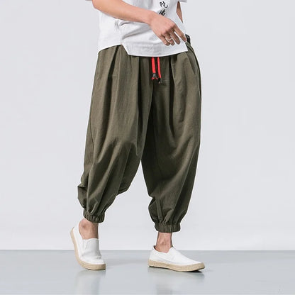 Men Harem Pants Male Casual Fashion Baggy Trousers Joggers Elasticated Trousers Sportswear Lantern Pants Pantalones Streetwear