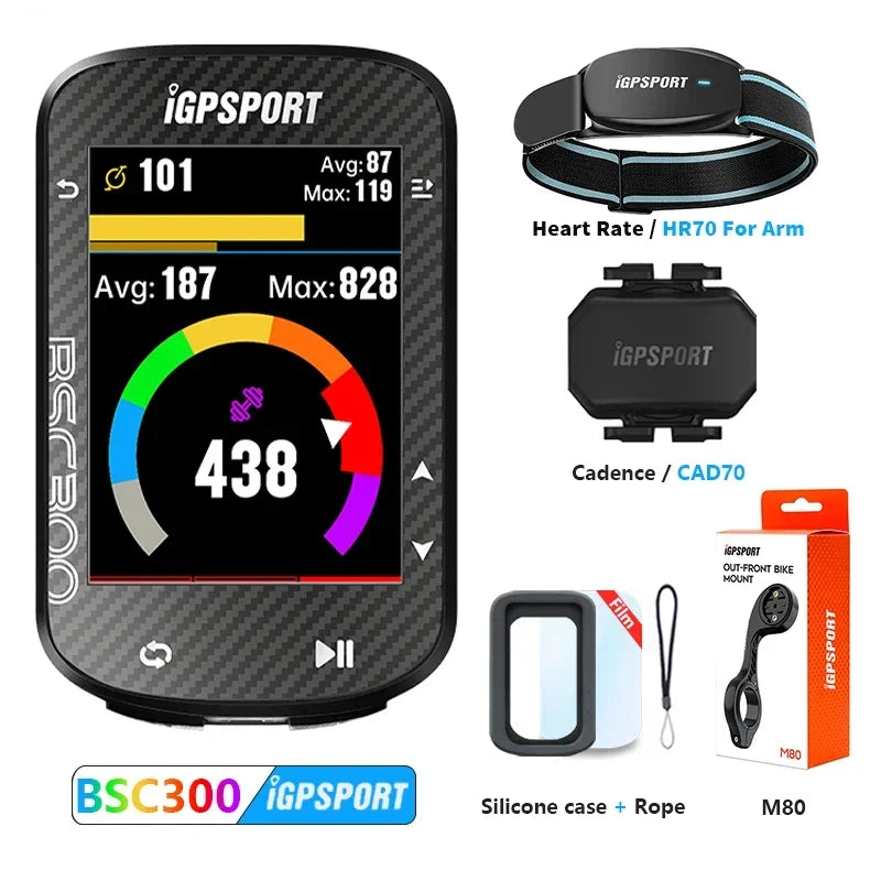 IGPSPORT Bsc300 Gps Bike Computer Wireless Speedometer GPS Navigation ANT Cadence Sensor IPX7 Waterproof Bicycle