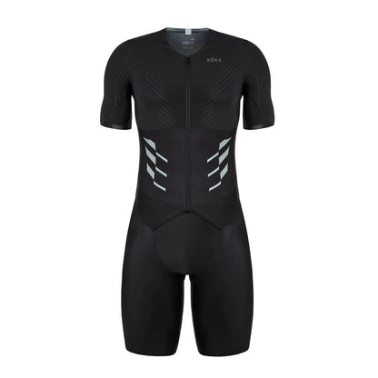 ROKA Triathlon Suit Men Short Sleeve Cycling Jersey Jumpsuit Triathlon Speedsuit Trisuit Ciclismo Hombre Ropa Running Clothing