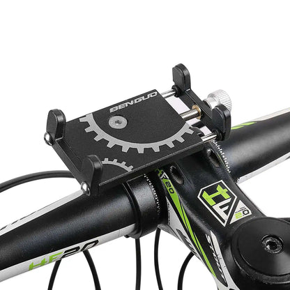 Universal Aluminum Alloy Mobile Phone Holder Adjustable Cell Phone Holder Aluminum Phone Clip Bike Bicycle Scooter Accessories