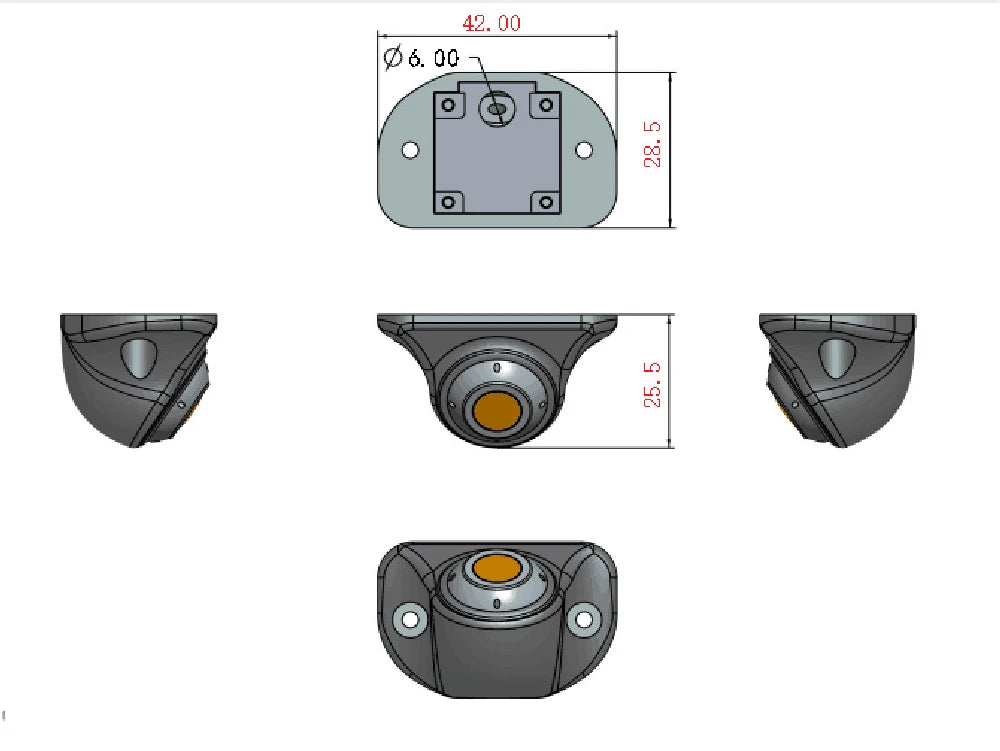 Carsanbo Car AHD Reversing Rear View Camera WDR  Night Vision Reversing Parking Camera 360 Degree Rotatable 1080P IMAX307 Camera