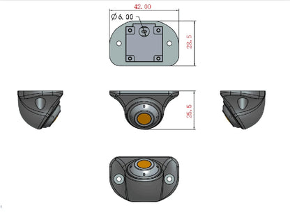 Carsanbo Car AHD Reversing Rear View Camera WDR  Night Vision Reversing Parking Camera 360 Degree Rotatable 1080P IMAX307 Camera