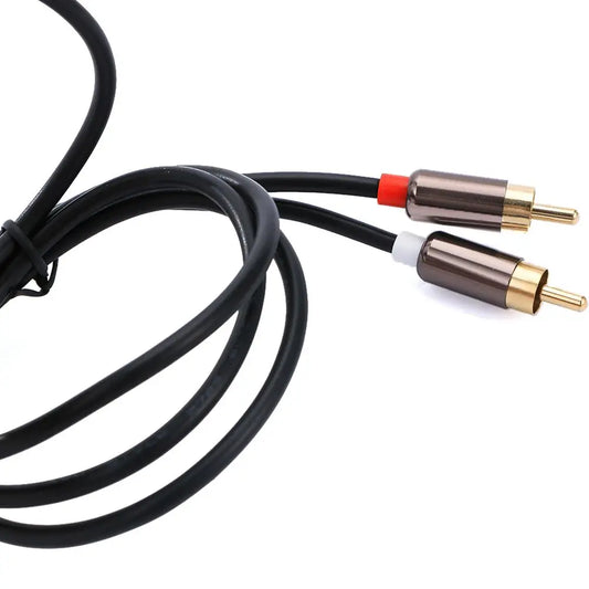 TV Computer 3.5mm Jack Speaker Headphone Amplifier RCA Cable 3.5 To 2RCA Splitter Audio Cable