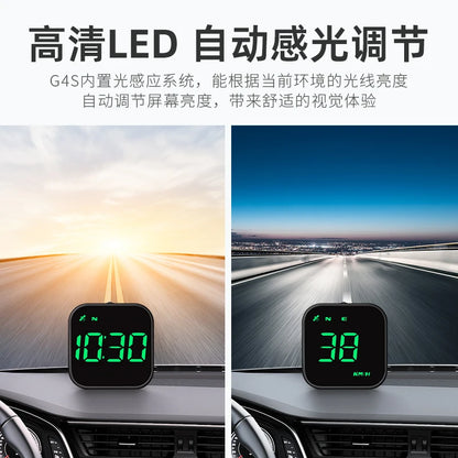 G4S Digital GPS Speedometer, New HUD Head-Up Display for Cars, Digital Speed in MPH/KM/H, General Motors Trucks Electric Hybrid