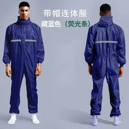 Raincoat /Conjoined Men Raincoat/overalls Men and Women Fission Rain Suit Rain Coat Hooded Womens Raincoat