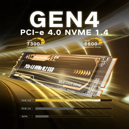 Kingchuxing M.2 NVMe SSD 7300MB/S Internal Solid State Drive PCIe4.0x4 M.2 2280 2TB 1TB 512GB SSD for PC/Laptop/PS5