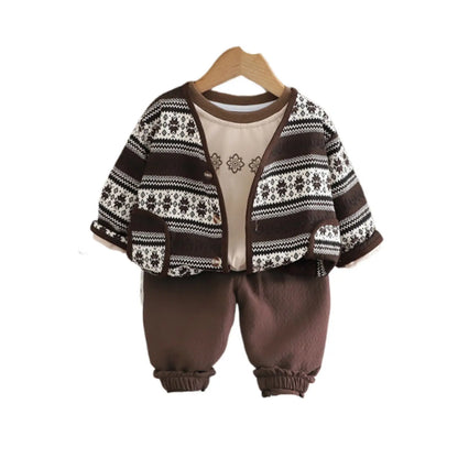 Children'S Clothing Suit Autumn Winter Kids Casual Long Sleeve Set Comfortable Daily Wear Outfits Casual Children Clothes Sets