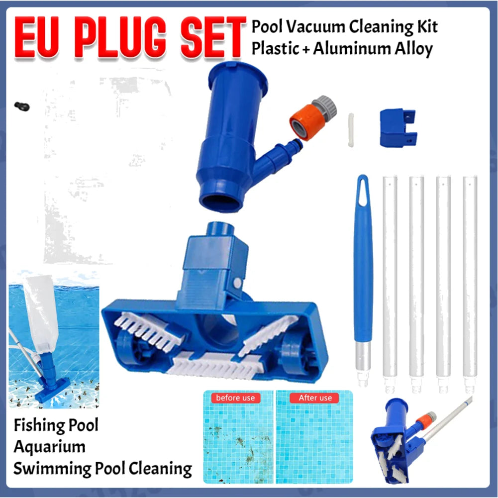 Pool Vacuum Jet Underwater Cleaner Kits Pool Vacuum Cleaning Kit Portable Fountain Cleaner Tools Durable Swimming Cleaning Tools