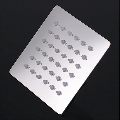 Rainfall Shower Head 10/8/6 Inch Stainless Steel Ultra-thin Waterfall Shower Heads Rainfall Shower Head Rain Square Round