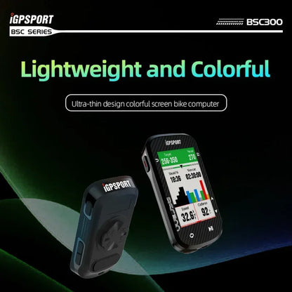 IGPSPORT Bsc300 Gps Bike Computer Wireless Speedometer GPS Navigation ANT Cadence Sensor IPX7 Waterproof Bicycle