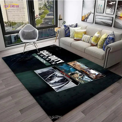 Call of Duty Game Carpet Living Room bedroom Sofa Coffee decorat yoga area rugs kitchen Door Un-Slip Mats Alfombra birthday gift