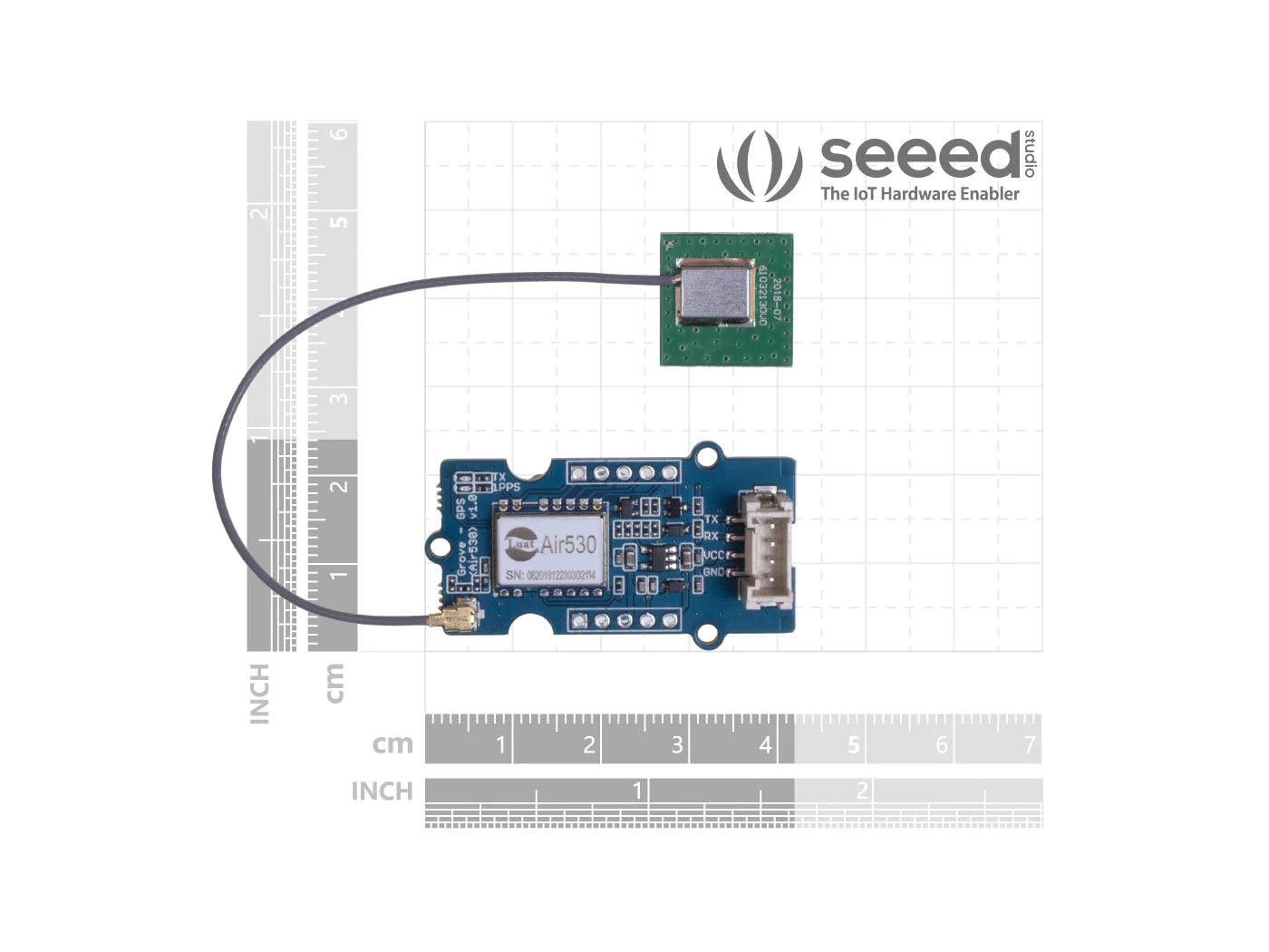 Grove - GPS (Air530) GPS location, Long-distance communication ,satellite positioning navigation module, for GPS Galileo Beidou