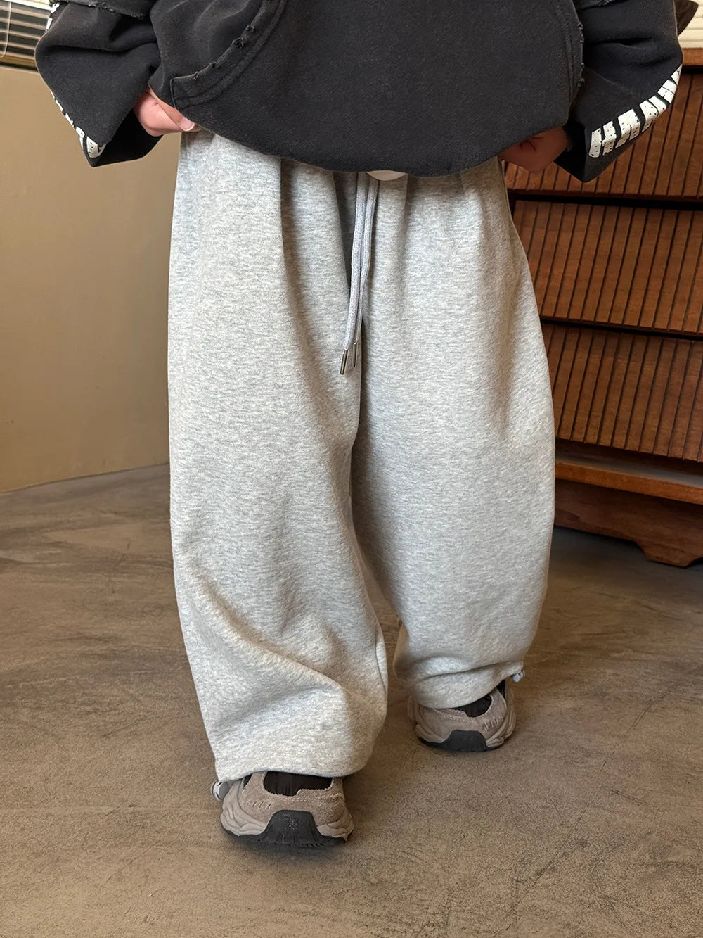 Children Clothes Boys Casual Pants Spring and Summer 2025 New Fashionable Solid Color Simple Kids Loose Simple Full Length Pants