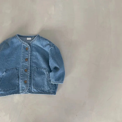 Fashion Baby Boy Girl Cotton Denim Jacket Infant Toddler Child Jean Coat Kid Outwear Casual Spring Autumn Baby Clothes 1-7Y