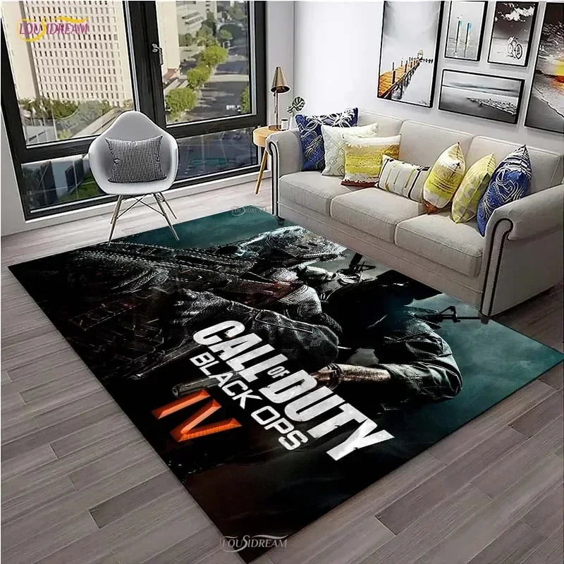Call of Duty Game Carpet Living Room bedroom Sofa Coffee decorat yoga area rugs kitchen Door Un-Slip Mats Alfombra birthday gift